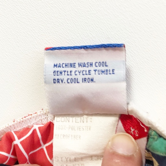 VTG 80s 90s Tail All Over Print Shorts Tennis Theme Racquet Ball Sneaker Net - Picture 7 of 8